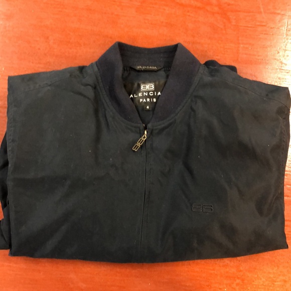 Navy blue Balenciaga zip up jacket. - Picture 2 of 3